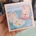 جعبه جواهرات مسافرتی داخل مخملی روکش چرمی مدل LD1006